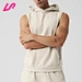 Upgrade your workout gear with our sleeveless hoodie.